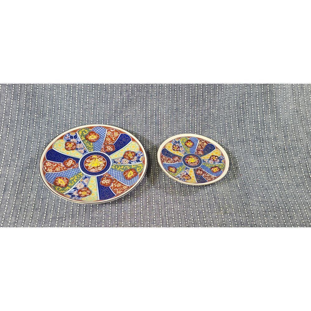 Two Japanese Imari ware plates